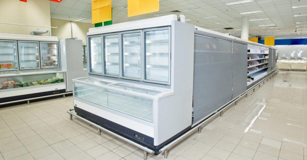 Banco surgelati di un supermercato