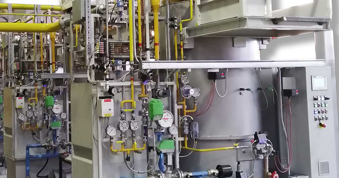 Impianto di trattamento termico alimentato con Endogreen