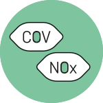 Simbolo di COV e NOx